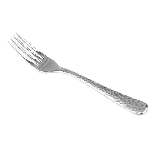 Solex Lena Besteckset 6 Stück Menügabel - Edelstahl-Gabeln in Hammerschlagoptik, spülmaschinengeeignet und ideal für festliche Anlässe, perfekt für 6 Personen.