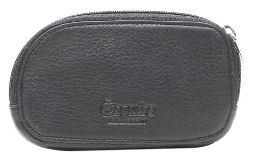 Esquire Deer, Schlüsseletui aus Hirschleder 3961-09 Schwarz. Sehr weiches Leder.