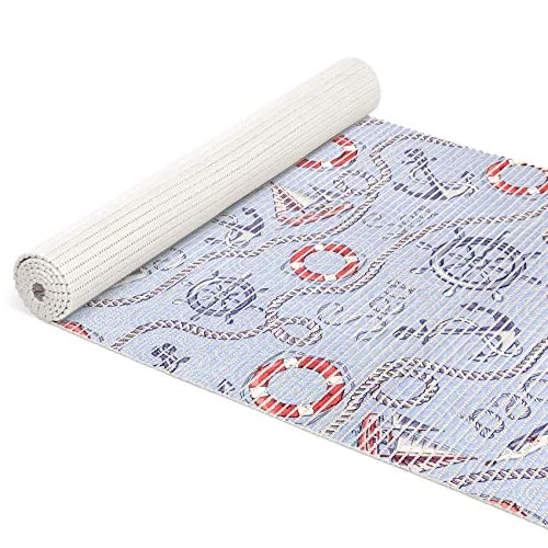 ANRO Für Bad Weichschaum Matte Antirutsch Badvorleger Badläufer Maritim 120x65cm