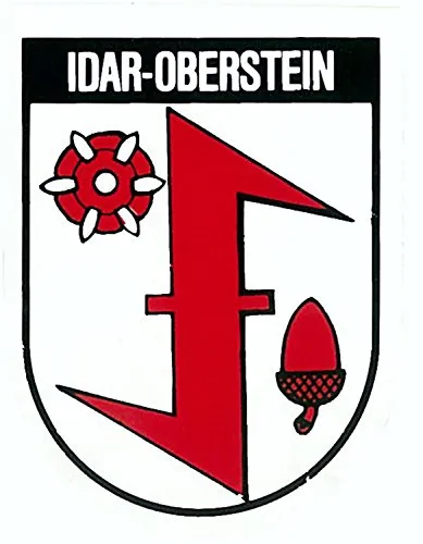 carstyling XXL Aufkleber Wappen Idar-Oberstein 60 x 45 mm