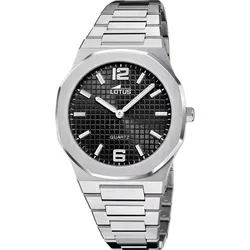 Lotus L18841/4 Herren Armbanduhr mit schwarzem Zifferblatt - Elegante Armbanduhr für Herren, wasserdicht bis 50 m, mit robustem Edelstahlgehäuse und stilvollem Design.