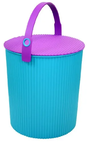 Hachiman Omnioutil Eimer LL - Lebensmitteltauglich und frost- sowie hitzebeständig - Aufbewahrungsbehälter mit Deckel, ideal für Lebensmittel, stabil bis 150 kg und für extreme Temperaturen von -20 °C bis 120 °C geeignet.