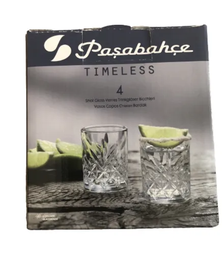 Pasabahce Schnaps Shot Glas Timeless 62 ML 4 Stück Stamperl