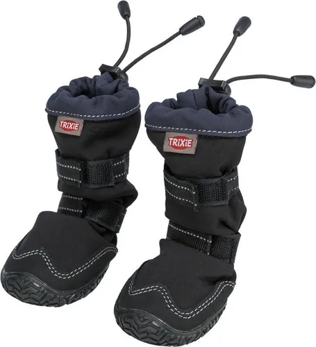 Trixie Walker Active Long protective boots XS-S 2 pcs. Black - Hunde - Robuste, atmungsaktive Pfotenschützer mit rutschfester Sohle, ideal für stonige oder heiße Böden und unterstützen die Heilung von Pfotenverletzungen.