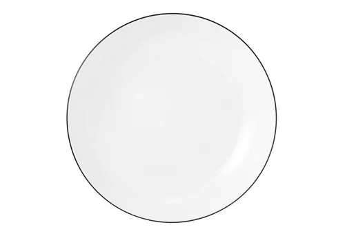 Seltmann Weiden Lido Black Line Suppenteller 6er Set in schwarz von Seltmann Weiden