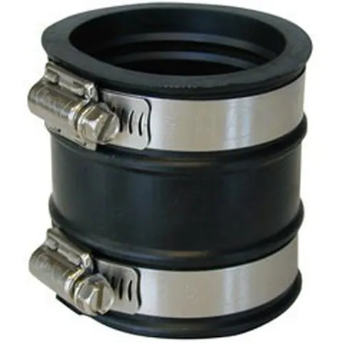 Multiflex Verbinder 55-65 mm - 316795 - Rohranpassstücke mit zwei Edelstahlschellen, UV-beständig und flexibel aus EPDM-Kautschuk für langlebige Verbindungen.