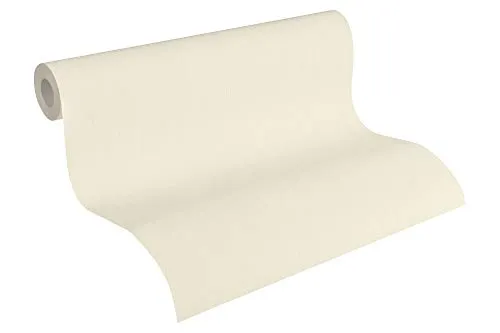 A.S. Création Vliestapete Siena Tapete Unitapete Vintage Optik 10,05 m x 0,53 m grau weiß Made in Germany 328827 32882-7