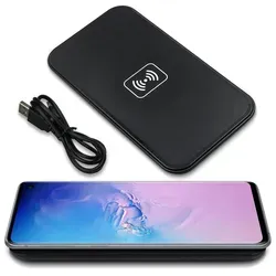 QI Wireless Ladestation für Samsung Galaxy S10e Kabellos Ladematte Ladegerät - Schwarz