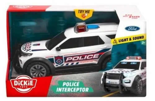Dickie Spielzeug Polizeiauto Ford Interceptor mit Licht & Sound