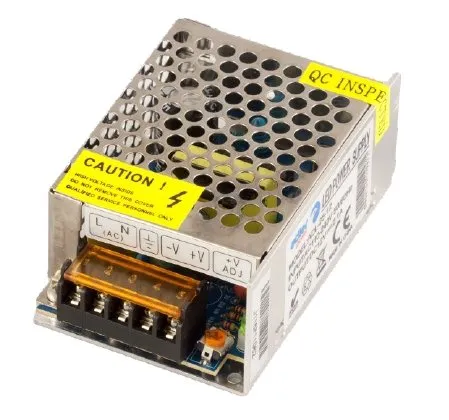 LED Schaltnetzteil LED Trafo 12V DC (10.8 ÷ 13.2V Justierbar) 2.1A 25W, Konstantspannung, CE, Selv, Schutzarten: Kurzschlussschutz, Überspannungsschutz. Für LED Produkte 12V DC