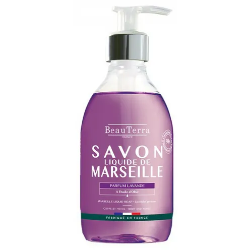 BeauTerra Flüssigseife aus Marseille Lavendel 300 ml ist eine Flüssigseife, die