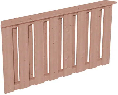 Skanholz Brüstungsgeländer Deckelschalung, 150 cm Länge, 84 cm Höhe