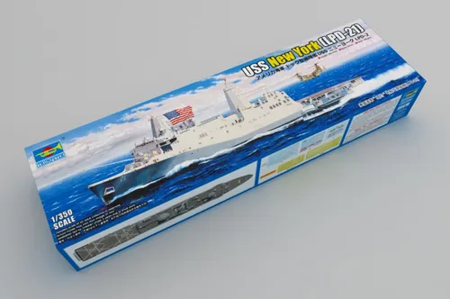 Trumpeter 005616 1/350 LPD-21 USS New York Plastikmodellbausatz - Wasserfahrzeug-Modellbausätze, detaillierter und maßstabsgetreuer Modellbausatz für Schiffsenthusiasten, ideal für kreative Bastelprojekte.