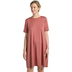 Jack Wolfskin Travel Dress mineral red heather (T0015) M - Kleider & Röcke – Atmungsaktives und schnelltrocknendes Kleid für Damen mit geruchshemmendem Gewebe und praktischen Hüfttaschen, ideal für Alltag und Reisen.