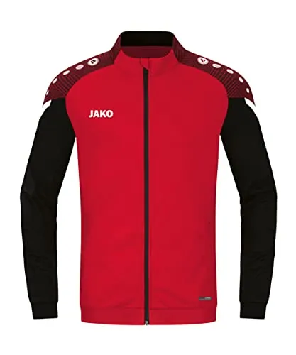 JAKO Herren Polyesterjacke Performance, Rot/Schwarz, S von JAKO