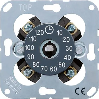 Jung 11120-20 Schaltuhr 1-polig, max. 120 Minuten - Schaltuhr für flexible Zeitsteuerung bis 120 Minuten, ideal für die effiziente Steuerung von elektrischen Geräten in Haushalten oder Büros.