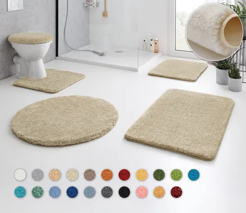 Badematten & Badteppiche Beige von Kleine Wolke