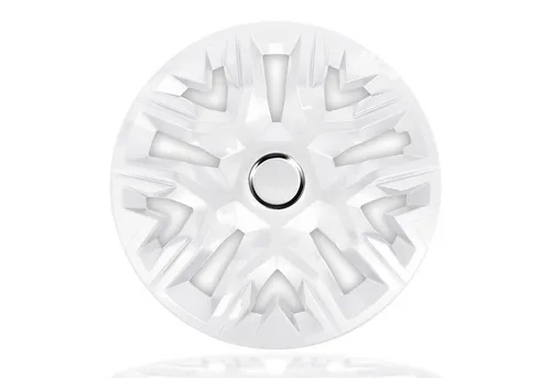 NRM Perfecto White Radkappen 16 Zoll | 4er Set hochwertige Radzierblenden für Stahlfelgen - Radkappen für Stahlfelgen, aus robustem ABS Kunststoff gefertigt – Schlagfest und bruchfest für langanhaltende Haltbarkeit. Einfach zu montieren und ideal zur schnellen Aufwertung Ihres Fahrzeugs.