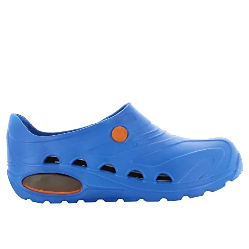 Oxypas OxyvaJ4201ebl Slip On Clog - Electric Blue, 41/42 - Damen Clogs für Medizin, Pflege & Gastronomie, ultraleicht und rutschfest mit zertifizierter SCR-Sohle für maximalen Komfort und Sicherheit im Arbeitsalltag.