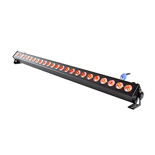 lightmaXX Vega Pixel BAR 24x 3W RGB - LED Lichtleiste - DJ: Einzelne Beleuchtungen mit 24x 3W RGB LEDs für beeindruckende Farben und geräuschlosen Betrieb, ideal für Bühnen und Events.