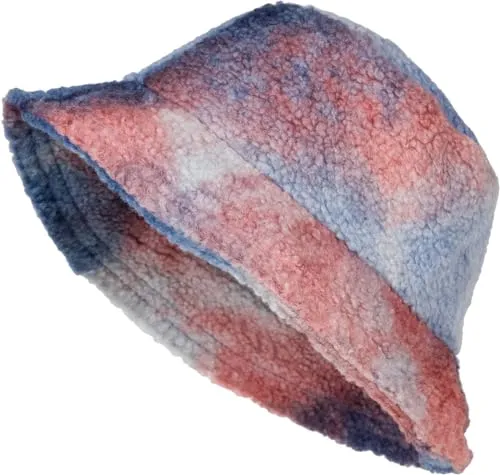 styleBREAKER Damen Fischerhut in Teddyfell Ombré Look - Fischerhüte für Damen, stylischer Bucket Hat mit warmem Teddyfell, ideal für kalte Temperaturen und perfekt für deinen Streetwear Look.