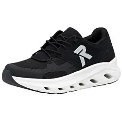 Slip-On Sneaker RIEKER SPORT für Herren, Gr. 44 - Sportlicher Freizeitsneaker aus Nubuklederimitat und Mesh, mit gepolstertem Schaftrand für besten Komfort und rutschhemmender Gummisohle.