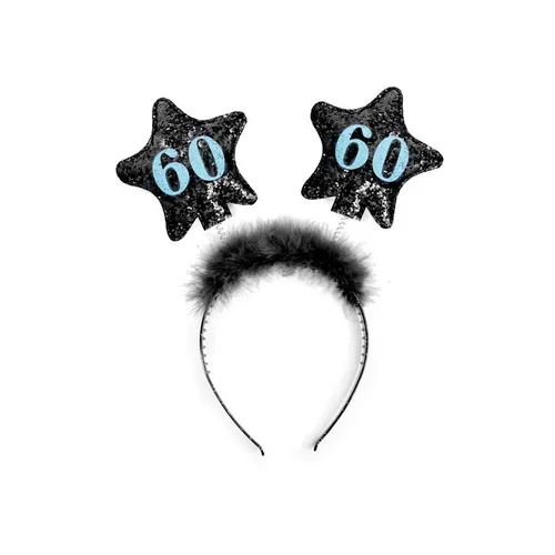 Haarreif mit Federn und Sternen Geburtstags Geschenk Scherzartikel Tiara neu