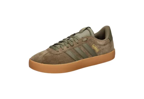 adidas Herren Sneaker VL COURT 3.0 - Grün 40 2/3 EU - Sneaker in trendigem Olivton, aus hochwertigem Leder gefertigt und ideal für den Alltag, bieten Komfort und Style.