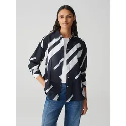 OPUS Damen Langarmbluse FENLO Stripe - Leichte Hemdbluse aus BCI Cotton - Damenblusen, zeitloses Design und hochwertige Verarbeitung aus BCI Cotton für ein angenehmes Tragegefühl. Ideal für stilvolle Outfits im Alltag.