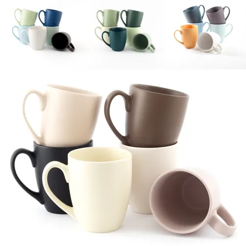 Hanseküche Kaffeebecher 6er Set (360ml) in braun von Hanseküche