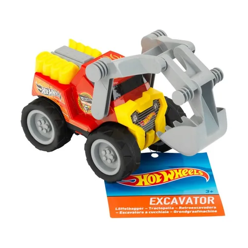 Theo Klein 2440 Hot Wheels Löffelbagger | Hochwertiger Bagger im Maßstab 1:24 | Schaufel mit robusten Gelenken