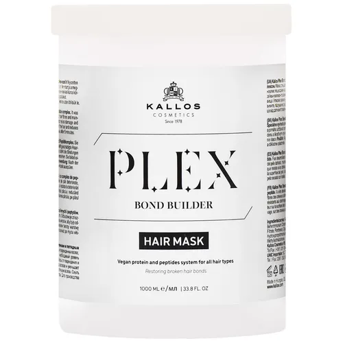 Kallos Plex Bond Builder Mask 1000ml eine Maske für geschädigtes Haar
