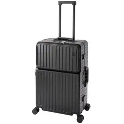 Travelhouse Hartschalen-Trolley Roma mit USB & Getränkehalter - Premium Hartschalenkoffer, 4 Rollen, 60L Volumen, mit integriertem USB-Anschluss und praktischem Getränkehalter – ideal für komfortable Reisen.