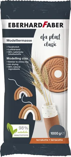 EBERHARD FABER Modelliermasse EFA Plast classic terrakotta 1.000 g