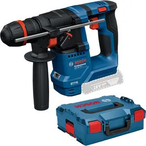 Bosch Bohrhammer GBH18V-18X Professional, 18V, mit Koffer - Bohrmaschine für vielseitige Anwendungen, innovative ONECHUCK-Werkzeugaufnahme für schnellen Wechsel, ideal für Profis und Heimwerker, inklusive L-BOXX 136.
