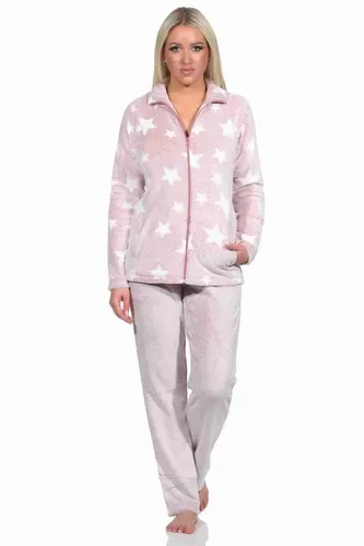 Normann Relaxanzug Damen in Sterneoptik – Kuscheliger Hausanzug aus Coralfleece - Bequemer Damenhausanzug in Rosa mit Sterneoptik, ideal für entspannte Abende. Aus weichem Coralfleece, pflegeleicht und perfekt für gemütliche Stunden zu Hause.