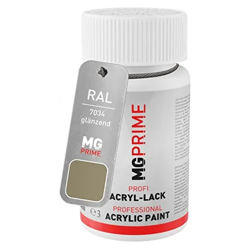 MG PRIME RAL 7034 Gelbgrau/Yellow grey glänzend Lackstift 50 ml schnelltrocknend