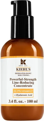 Kiehl's Powerful Strength Line-Reducing Concentrate 100 ml - Sonstige Gesichtspflegeartikel mit 12,5 % Vitamin C und Hyaluronsäure für sichtbar reduzierte Falten und eine jugendlichere Haut.