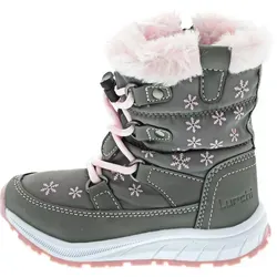 Lurchi Stiefelette grau 34 - Wanderschuhe in Größe 34, mit 2 cm Absatzhöhe, warm gefüttert und ideal für kalte Tage. Stylisches Design in grau-rose.