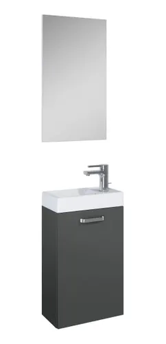 Gäste WC Gästewaschplatz Mainz anthrazit matt 40 cm von Weitere