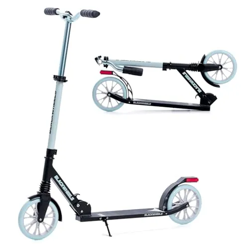 BLACKWHEELS ZOOM Scooter Schwarz und Mint in türkis von BLACKWHEELS
