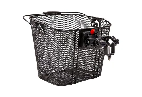 Diedrich Filmer GmbH Fahrradkorb Lenker-Korb Tasche mit Schnell-Befestigung Creme (Set, Korb mit Halterung), Fahrrad-Korb Halterung Einkauf Fahrrad-Tasche Vorne Shopper auch eBike