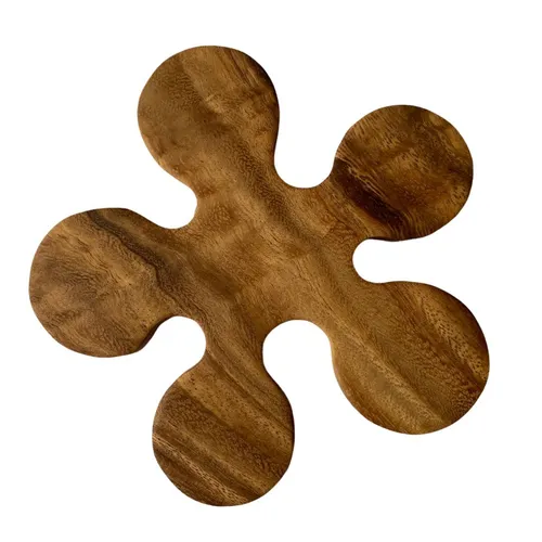 Continenta Untersetzer aus Akazienholz, 16 x 1,2 cm in braun von Continenta