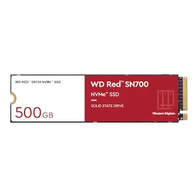 WD 500GB M.2 PCIe NVMe Red SN700 - Festplatten für NAS-Systeme, optimiert für extreme Workloads mit herausragender I/O-Leistung und effizientem Caching – ideal für kleine und mittlere Unternehmen.