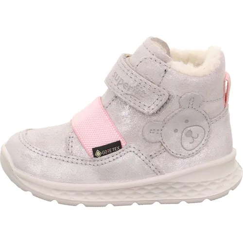 Superfit Breeze Gore-Tex Sneaker - Silber/Rosa 9500, 24 EU - Wanderschuhe mit wasserdichter und atmungsaktiver GORE-TEX Membrane, ideal für aktive Kinder. Herausnehmbare Einlegesohle und kuscheliges Warmfutter sorgen für perfekten Tragekomfort.