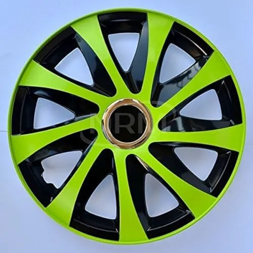 Radzierblende Drift EXTRA schwarz/grün 15 Zoll 4er Set - Stylische Radzierblende im 4er Set für 15 Zoll Räder, verleiht deinem Fahrzeug eine individuelle Optik und schützt die Felgen.