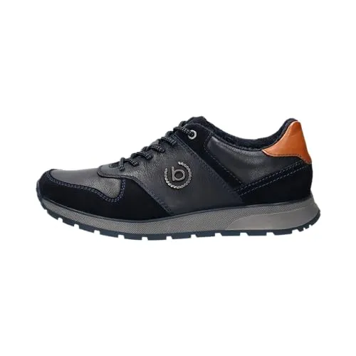 bugatti Herren Low-Top Sneaker - Dunkelblau (4141) - Herren-Sneaker mit Wechselfußbett für optimalen Tragekomfort, ideal für Freizeit und Sport.
