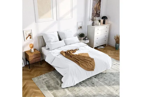 Wolkenfeld Bettwäsche 135x200 4teilig - kuschelig weich & bügelfrei - Bettwäsche-Sets aus Oeko-Tex zertifizierter Supermikrofaser, 10x feiner als Seide, für ganzjährigen Komfort und pflegeleichte Handhabung.