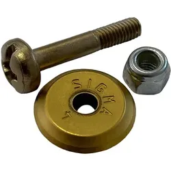 Sigma Ersatzrädchen KLASSIK / Ø 12 mm aus Titanstahl inkl. Achse (Art. 014T) | 