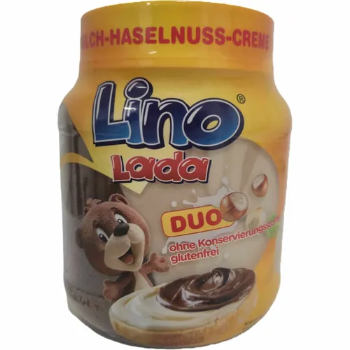 Lino Lada Duo Milch Haselnuss Creme 350g Glas von Lino Lada